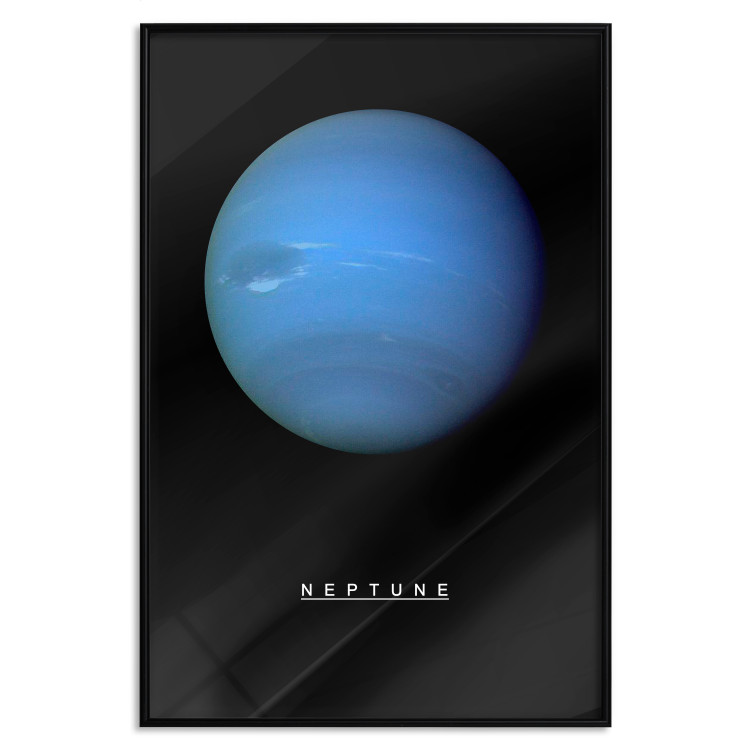 Wall Poster Neptune - blue planet and simple English text against black 116747 additionalImage 18