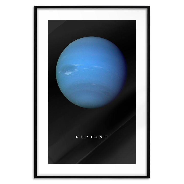 Wall Poster Neptune - blue planet and simple English text against black 116747 additionalImage 15