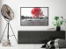 Wall Poster Tree with Red Leaves - black and white landscape of a lake in the park 117147 additionalThumb 5