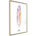Poster Colorful Feather - composition with a colorful bird feather on a white background 117247 additionalThumb 14