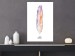Poster Colorful Feather - composition with a colorful bird feather on a white background 117247 additionalThumb 23