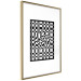 Poster Distorted Checkerboard - black and white geometric abstract 117447 additionalThumb 8