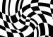 Poster Distorted Checkerboard - black and white geometric abstract 117447 additionalThumb 11