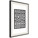 Poster Distorted Checkerboard - black and white geometric abstract 117447 additionalThumb 3