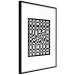 Poster Distorted Checkerboard - black and white geometric abstract 117447 additionalThumb 13