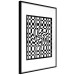 Poster Distorted Checkerboard - black and white geometric abstract 117447 additionalThumb 12