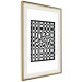Poster Distorted Checkerboard - black and white geometric abstract 117447 additionalThumb 2
