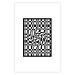 Poster Distorted Checkerboard - black and white geometric abstract 117447 additionalThumb 25