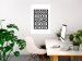 Poster Distorted Checkerboard - black and white geometric abstract 117447 additionalThumb 23