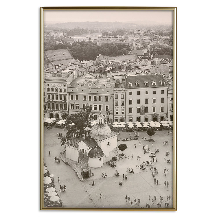 Wall Poster Krakow: St. Adalbert's Church - architecture of the Polish city in sepia 118147 additionalImage 19