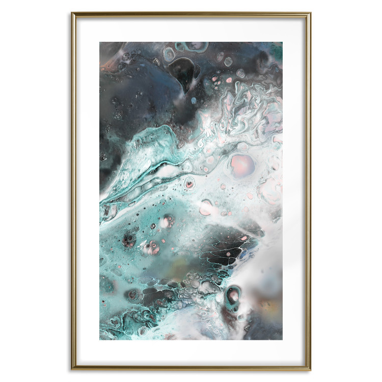 Poster Marine Elements - artistic abstraction in streaks in a modern style 119147 additionalImage 20