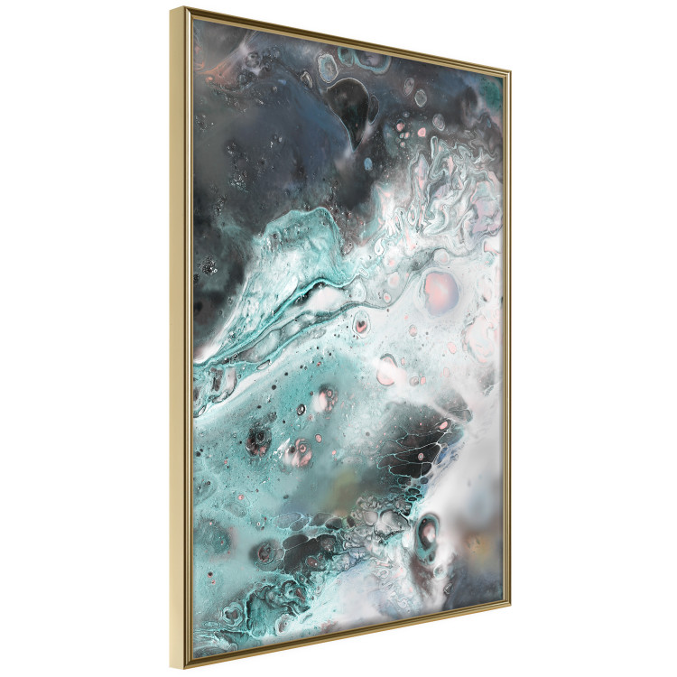 Poster Marine Elements - artistic abstraction in streaks in a modern style 119147 additionalImage 12