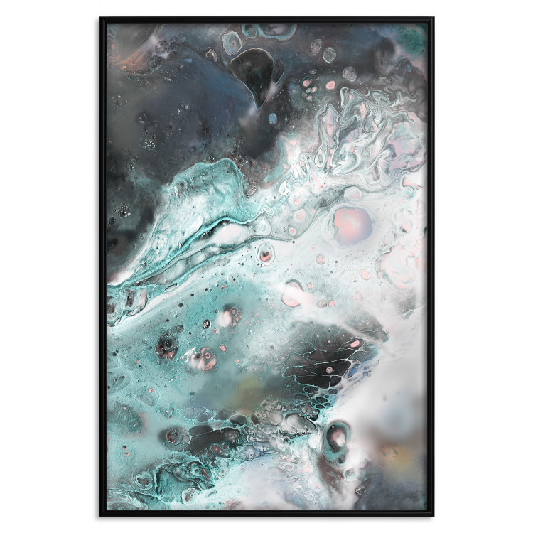 Poster Marine Elements - artistic abstraction in streaks in a modern style 119147 additionalImage 17