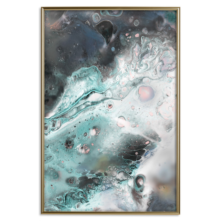 Poster Marine Elements - artistic abstraction in streaks in a modern style 119147 additionalImage 18