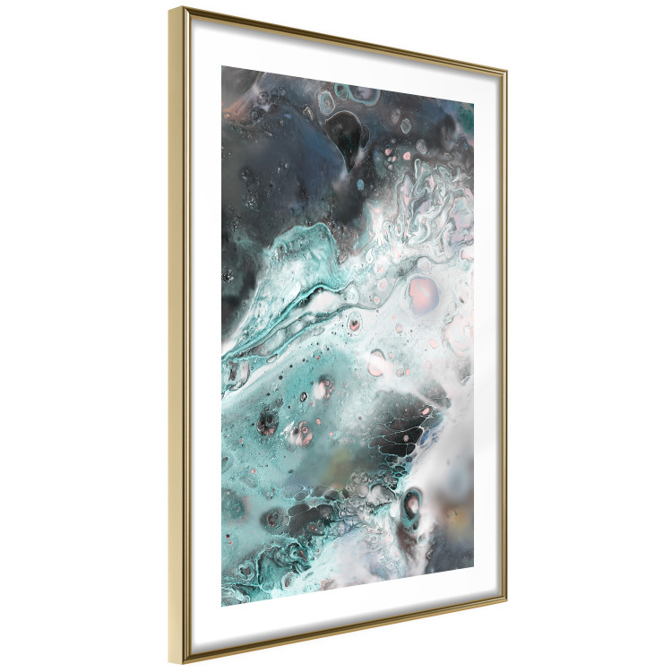 Poster Marine Elements - artistic abstraction in streaks in a modern style 119147 additionalImage 6