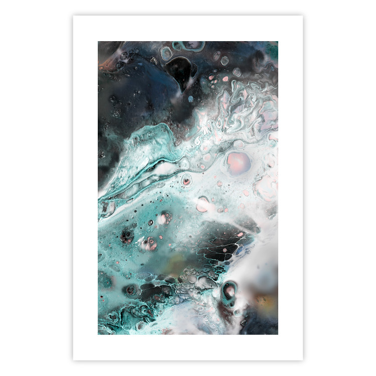 Poster Marine Elements - artistic abstraction in streaks in a modern style 119147 additionalImage 15