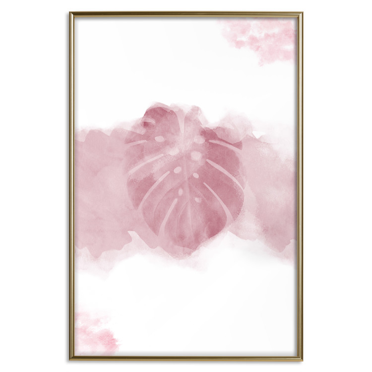 Wall Poster Tropical Mist - tropical leaf in a smoky red pattern 123047 additionalImage 16