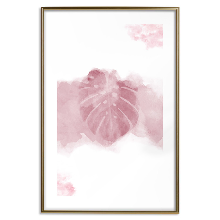 Wall Poster Tropical Mist - tropical leaf in a smoky red pattern 123047 additionalImage 16