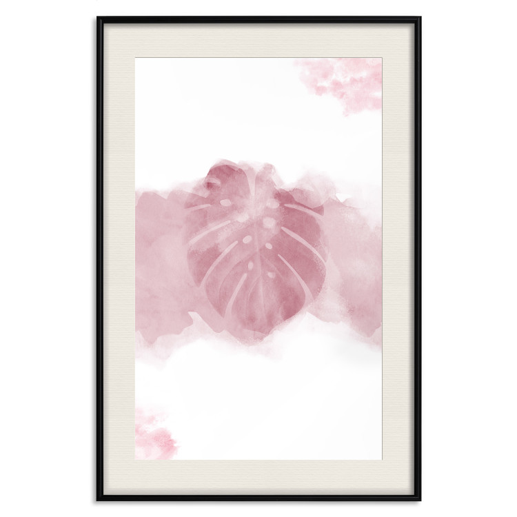 Wall Poster Tropical Mist - tropical leaf in a smoky red pattern 123047 additionalImage 18