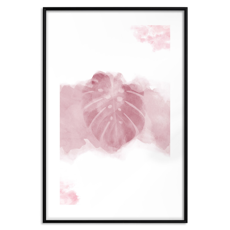 Wall Poster Tropical Mist - tropical leaf in a smoky red pattern 123047 additionalImage 17