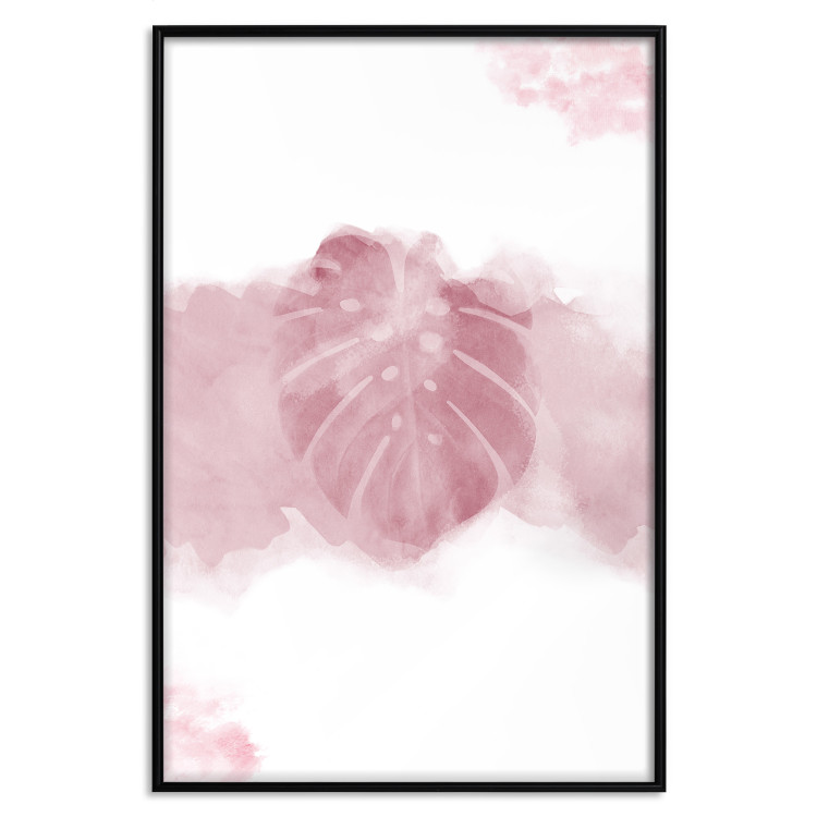 Wall Poster Tropical Mist - tropical leaf in a smoky red pattern 123047 additionalImage 24