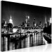 Canvas London Lights (1 Part) Wide Black and White 123647 additionalThumb 2