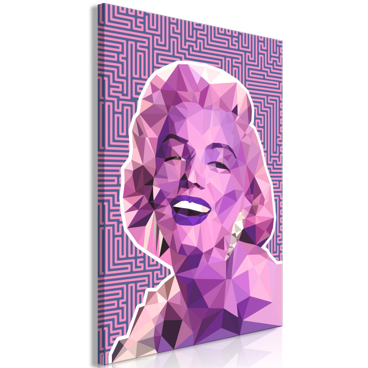 Canvas Print Merlin Monroe - geometric composition in the pop art style 125347 additionalImage 2