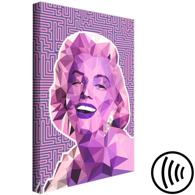 Canvas Print Merlin Monroe - geometric composition in the pop art style 125347 additionalImage 6