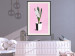 Poster Floral Delicacy - plant in a pot on a pink pastel background 127247 additionalThumb 24