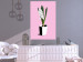 Poster Floral Delicacy - plant in a pot on a pink pastel background 127247 additionalThumb 5