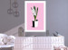 Poster Floral Delicacy - plant in a pot on a pink pastel background 127247 additionalThumb 6