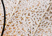 Poster Moonlight Etude - orange circle on a beige fabric texture 127347 additionalThumb 4
