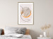 Poster Moonlight Etude - orange circle on a beige fabric texture 127347 additionalThumb 13