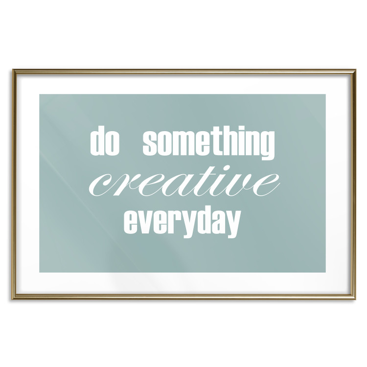 Wall Poster Do Something Creative Everyday - white English text 129847 additionalImage 14