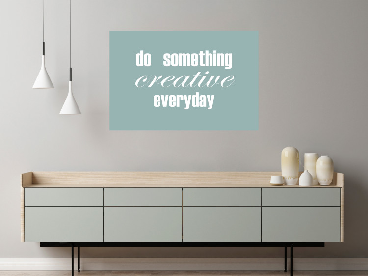Wall Poster Do Something Creative Everyday - white English text 129847 additionalImage 2
