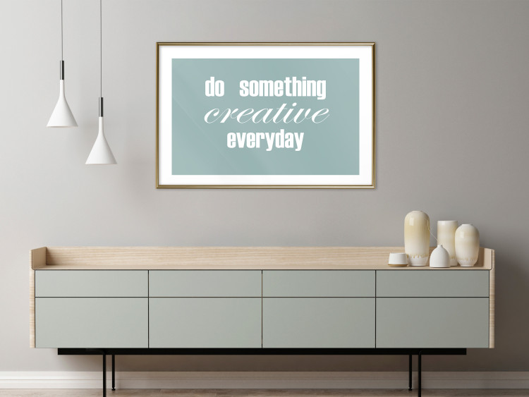 Wall Poster Do Something Creative Everyday - white English text 129847 additionalImage 13