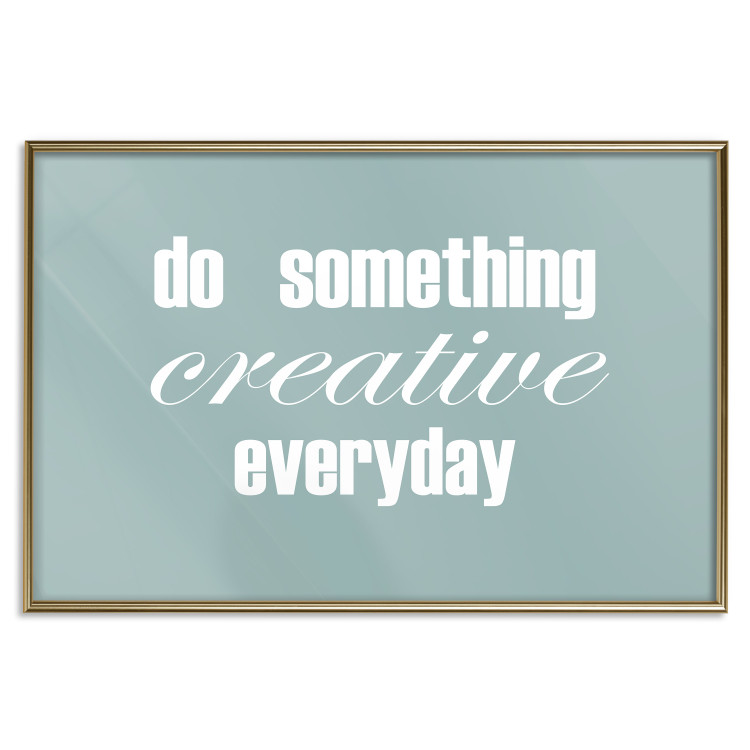 Wall Poster Do Something Creative Everyday - white English text 129847 additionalImage 17