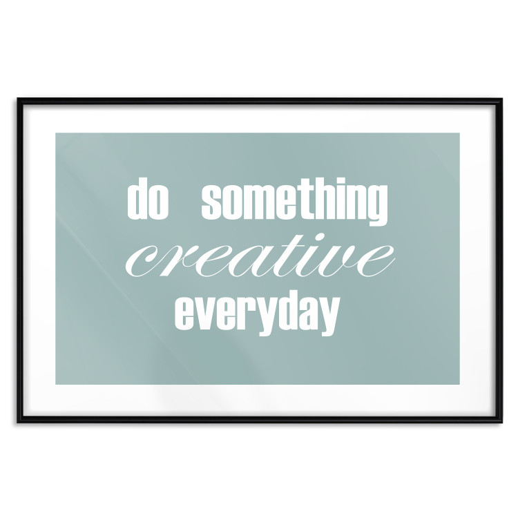 Wall Poster Do Something Creative Everyday - white English text 129847 additionalImage 15