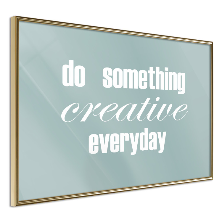 Wall Poster Do Something Creative Everyday - white English text 129847 additionalImage 12