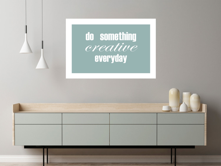 Wall Poster Do Something Creative Everyday - white English text 129847 additionalImage 3
