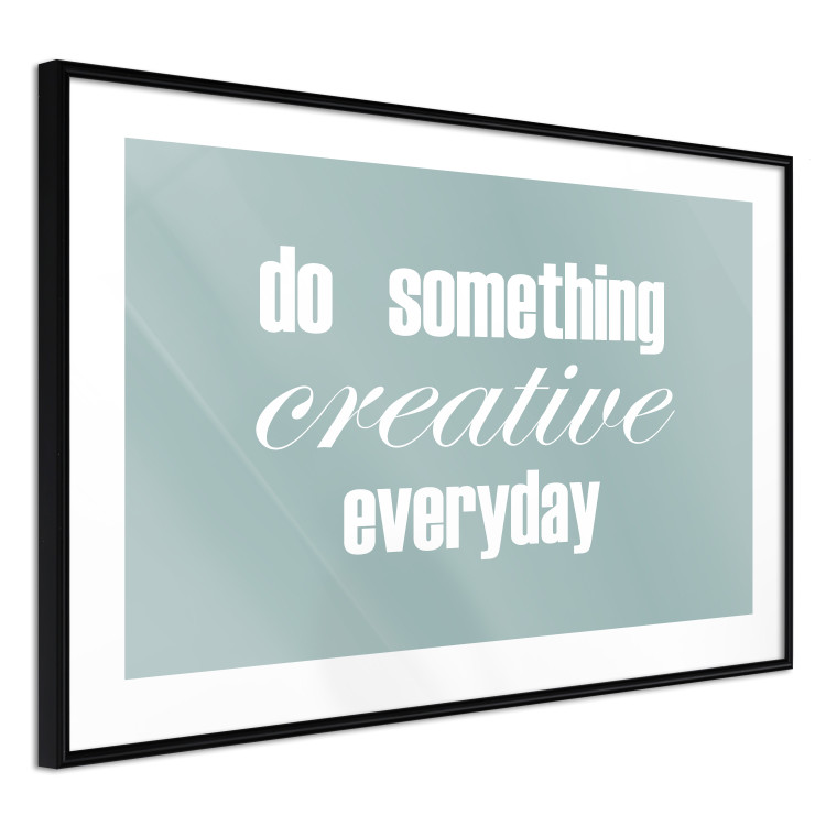 Wall Poster Do Something Creative Everyday - white English text 129847 additionalImage 6