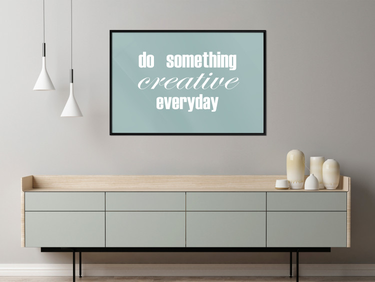 Wall Poster Do Something Creative Everyday - white English text 129847 additionalImage 4