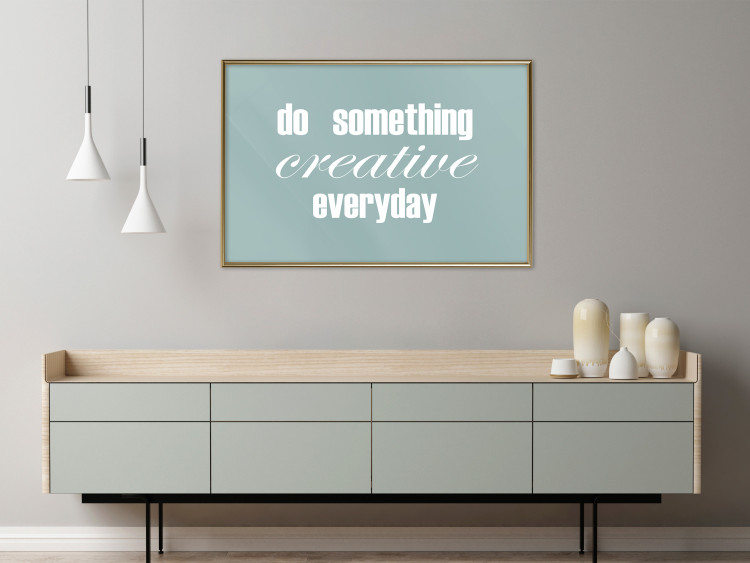 Wall Poster Do Something Creative Everyday - white English text 129847 additionalImage 5