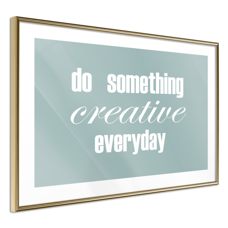Wall Poster Do Something Creative Everyday - white English text 129847 additionalImage 7