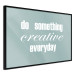 Wall Poster Do Something Creative Everyday - white English text 129847 additionalThumb 11