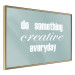 Wall Poster Do Something Creative Everyday - white English text 129847 additionalThumb 12