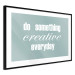Wall Poster Do Something Creative Everyday - white English text 129847 additionalThumb 6
