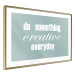 Wall Poster Do Something Creative Everyday - white English text 129847 additionalThumb 7