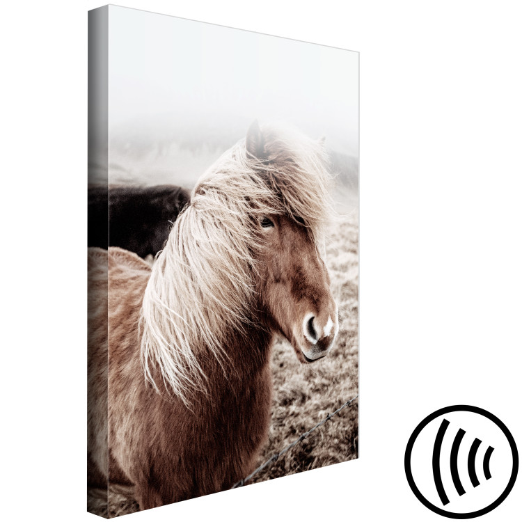 Canvas Print Against the Wind (1-piece) Vertical - horse in a portrait photograph 130247 additionalImage 6