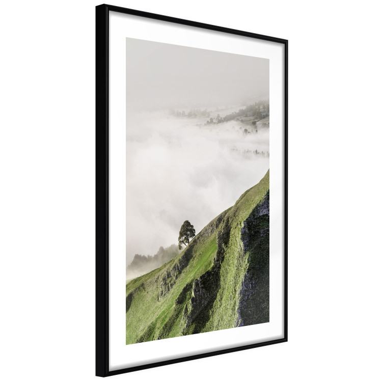Poster Tree Above the Clouds - mountain landscape of a cliff and trees above the clouds 130347 additionalImage 6